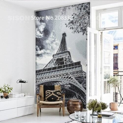 Eiffel Tower Glass Mosaic Tiles