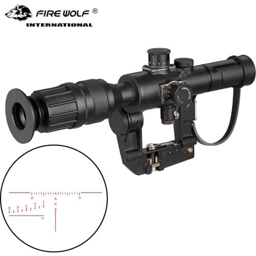 Tactical Svd Dragunov 4x26 Red Illuminated Scope Hunting Rifle Scope Shooting Scope Red Dot Hunting Optics Hunting Laser