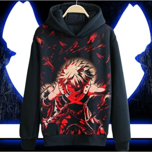 Anime Boku no hero academia Hoodie My Hero Academia TODOROKI SHOTO All Might Black casual Coat Cosplay Costume