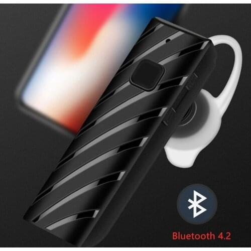 Universal Wireless Bluetooth 4.2 Stereo Business HeadSet Handsfree Built-in Echo Cancellation Earphone for IPhone Samsung