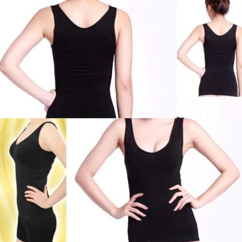 Women Body Shaper Slimming Vest Bust Up Lift Bra Cami Tank Top Underwear Corset Shapewear Camisole AIC88