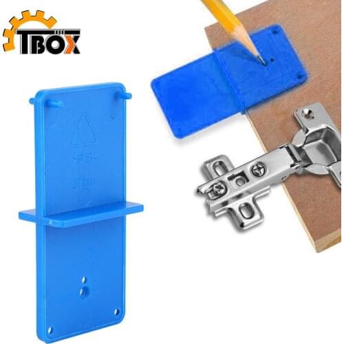 2pcs Hinge Hole Opener Template Drilling Guide Locator for Door Cabinet Assemble