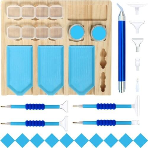 5D Diamond Painting Tools Tray Organizer Art Accessories for Adults Multi-Boat Holder Bead Storage Containers