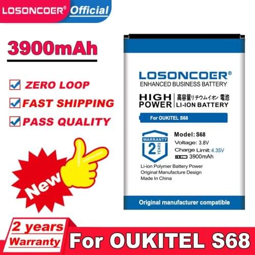 LOSONCOER 3500mAh For OUKITEL S68 Battery For OUKITEL C16 Pro Mobile Phone Battery