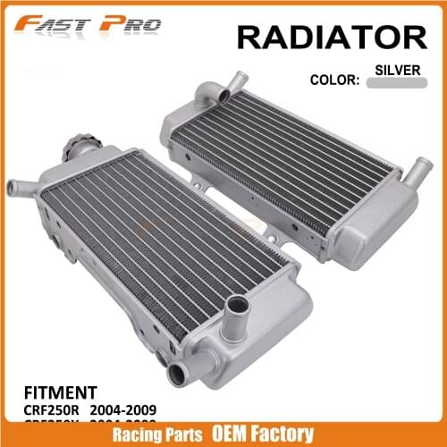 Motorcycle Performance Aluminum Radiator Water Tank Cooling For HONDA CRF250R CRF250X CRF 250R 250X 250 R X 2004-2009 2005 2006