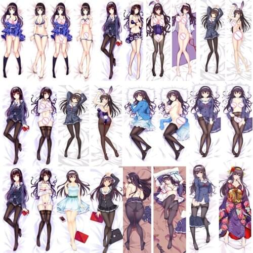 March update Anime Saenai Heroine no Sodatekata sexy girl Kasumigaoka Utaha Dakimakura pillow cover hugging body pillowcase