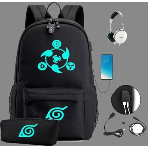 Canvas Usb School Bags for Girls Teenagers Backpack Women Bookbags Black 2021 Large Capacity Middle High College Teen Schoolbag