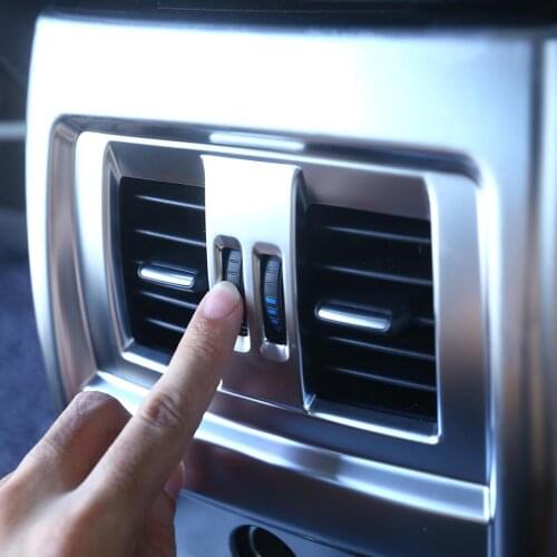 Chrome ABS Plastic Interior Rear Seat Air Conditioning Vent Frame Cover Trim for BMW 3 4 Series GT F30 F34 2013-2018 Accessories