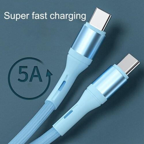 1m Type C Data Cable 3A usbC Cable Wire Mobile Phone Charger Cable Data Transmission Cable Cord for Cellphone USB-C Cable Cord