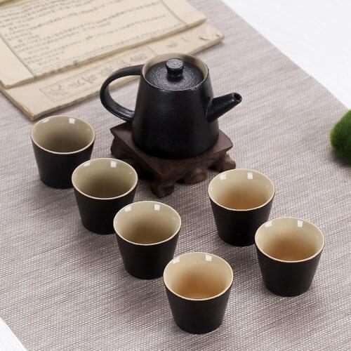 Chinese black pottery ceramic teapot kettle teacup porcelain Kung Fu tea set drinkware tea ceremony Teapot Teapot for tea
