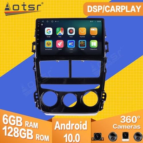 For Toyota Yaris Vios 2017 2018 2019 2020 Android Car Tape Radio Recorder Video Player Carplay Navi GPS DSP Multimedia Head Unit