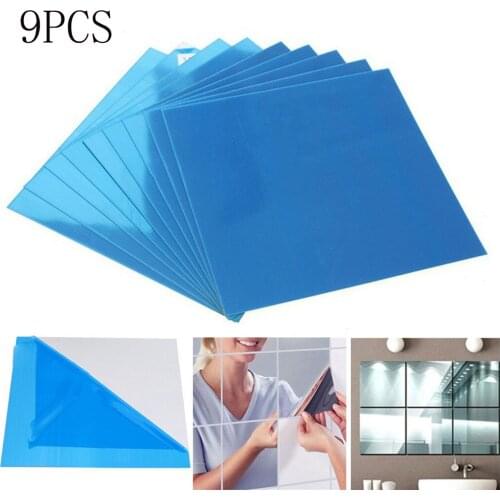 Soft Mirror Mirror Sticker Mirror Square Mirror Film Wall Decoration Self-adhesive Wall Sticker Handmade Bathroom Mirror