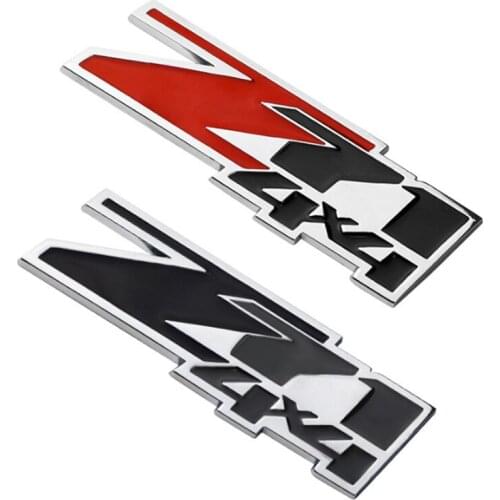 1PC All Black Red Z71 4X4 Word Car Sticker For Rear Trunk Or Fender Metal 3D Badge Emblem Decal Auto Accessories Decoration