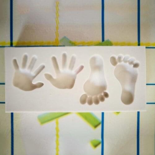 Small Hand & Foot Silicone Mold Fondant Mould Cake Decorating Tool Chocolate Gumpaste Mold Baking and Kitchen Accessories