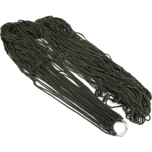 Portable Nylon Hammock Garden Yard Hanging Mesh Design Net Sleeping Bed for Outdoor Camping Camp Sleeping Gears