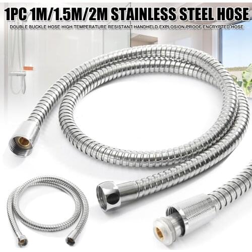 Stainless Steel Shower Hose Handheld Shower Head Hose Lightweight Flexible for Bathroom GQ