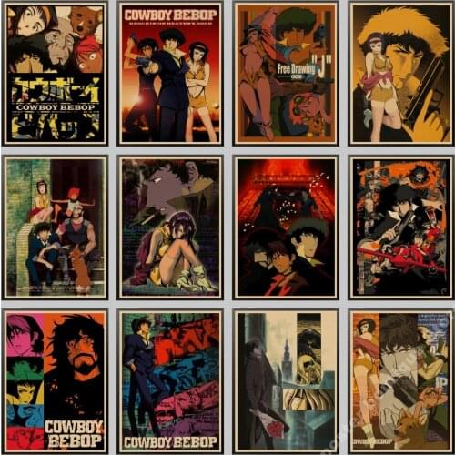 Cowboy bebop Vintage Decorative Kraft paper Poster DIY Wall Sticker Home Bar Decor Gift