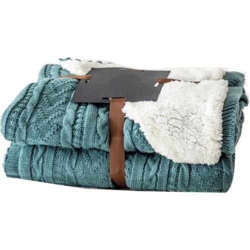 Knit Weighted Blankets Bed Cover Soft Throw Blanket Bedspread Bedding Knitted Blanket Air Conditioning Comfy Sleeping Bedspreads
