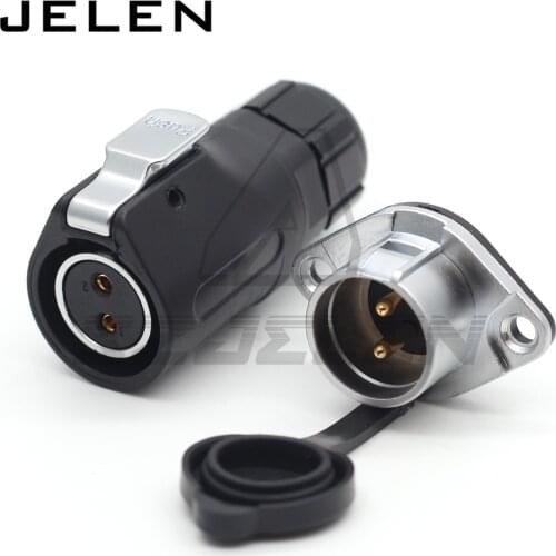 XHE20, IP67 2/3/4/5/6/7/8/9/10/12 pin Waterproof connector, M20 Panel mount power cable connector male(socket) and female(plug)