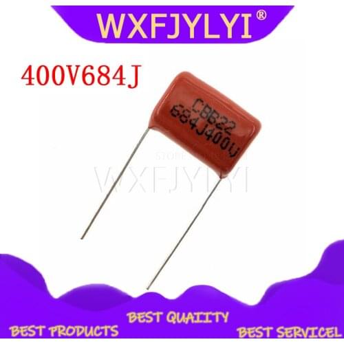 10PCS 400V684J pitch 15MM 0.68UF 680nf 684 400V CBB Polypropylene film capacitor