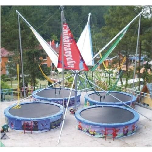 4 stations bungee trampoline ,001