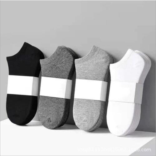 5 pairs ladies sock set Mens socks Harajuku men ladies Sport Korean style solid color white funny soft girls boys