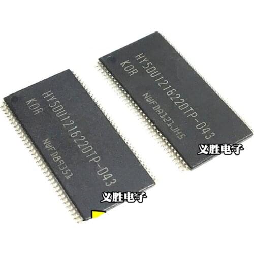 2PCS Memory Particles HY5DU121622DTP-D43 DDR64M 16-Bit Routing Modification Upgrade