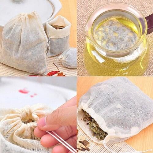 Teabags 10*15 CM Food Grade Empty Scented Tea Bags Infuser With String Heal Seal Filter Paper For Herb Loose Tea Tea Bags