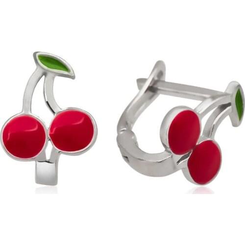 Tevuli 925 Sterling Silver Cherry Children 'S Tag