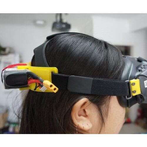 DJI FPV goggles battery holder 2-4S battery holder 3D printing for DJI glasses fat shark glasses goggles