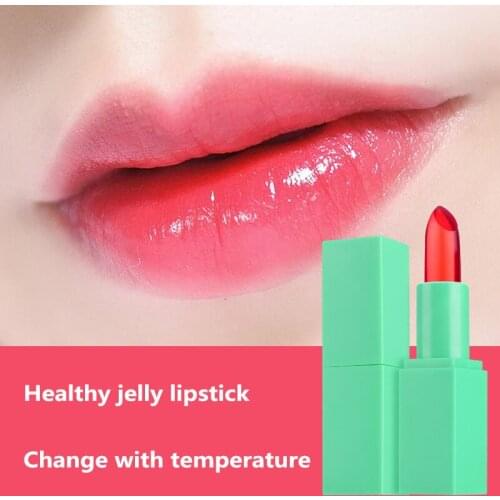 Crystal Jelly Lip Balm Lipstick Temperature Color Changing Lip Balm Gloss Transparent Long Lasting Moisturizer Lipstick TSLM1