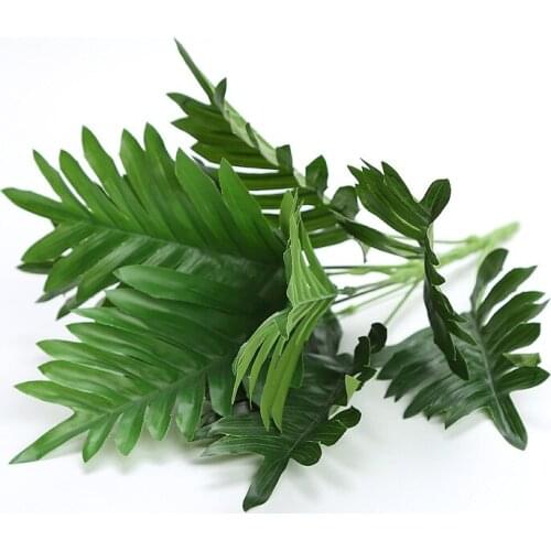 Artificial Plants Green Grass Plastic Flower Simulation Grass Desktop Decor Grass Fake Plants For Garden Outdoor Decoration