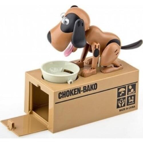 Choken Bako Dog Eating Money Piggy Bank