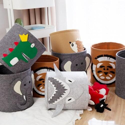 Childrens toy storage basket laundry basket cartoon animal childrens toy storage bag dirty clothes basket storage bucket