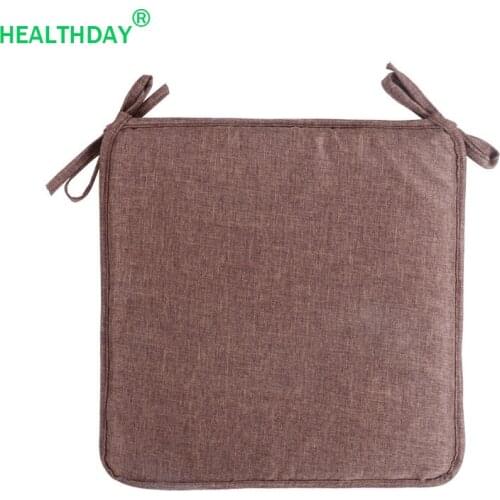 Seat Cushion Square Solid Color Soft Comfortable Foam Seat Pillow Dining Garden Home Kitchen Office Chair Seat Pads Cushion