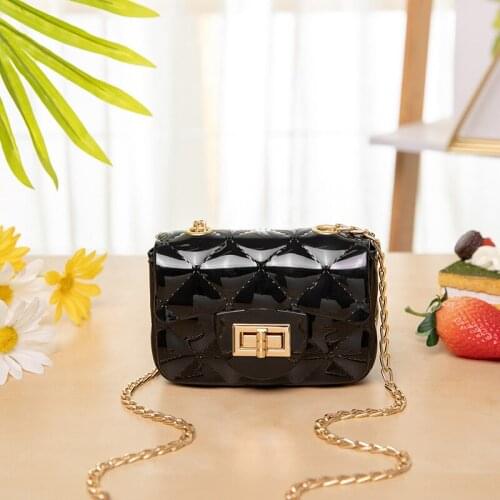 Mini Purse Jelly Bag for Women Summer Crossbody Shoulder Bags Pvc Small Cute Girls Purses Chains Cluth Tote Flap Bag Sac A Main