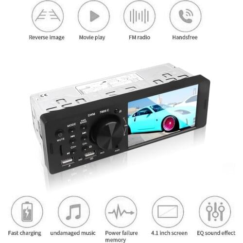 Bluetooth 4.0 Multimedia Autoradio FM Aux 4.1 Inch HD Touch Screen For Car Radio Rear Camera MP5 Stereo Audio MP3 Music Player