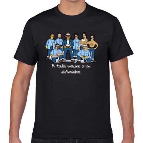 Tops T Shirt Men la onda Funny White Geek Short Male Tshirt XXXL