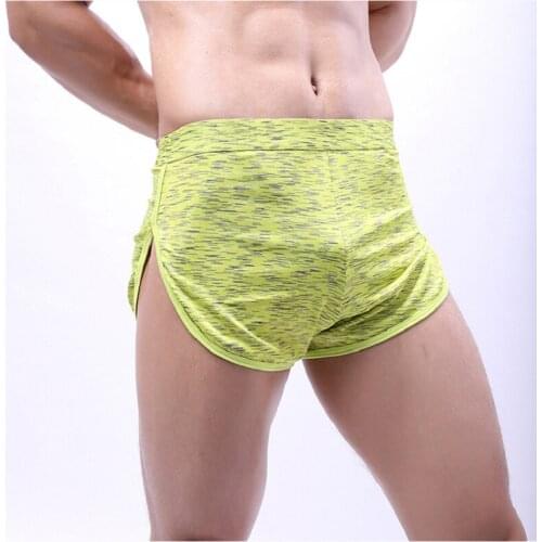 Mens Middle Waist Underwear Boxer Shorts Sexy Casual Sports Shorts Breathable Youth Comfortable Casual Home Aro Pants