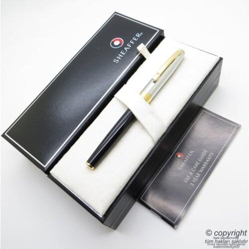 Sheaffer 9475-0 Chrome Gold Sagaris Fountain Pen | İsme Special Pen