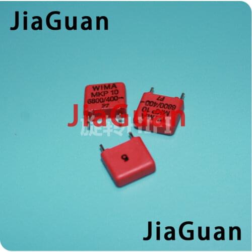 10PCS RED WIMA MKP10 6800PF 400V p7.5mm original new MKP-10 682/400V audio 6.8nf film 682 PCM7.5 hot sale 6800pf/400v 6N8