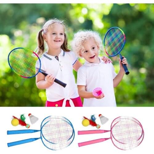 Professional Badminton Rackets Set Children Kids Sport Equipment Shuttlecock Racquet Playing Games Badminton Racket