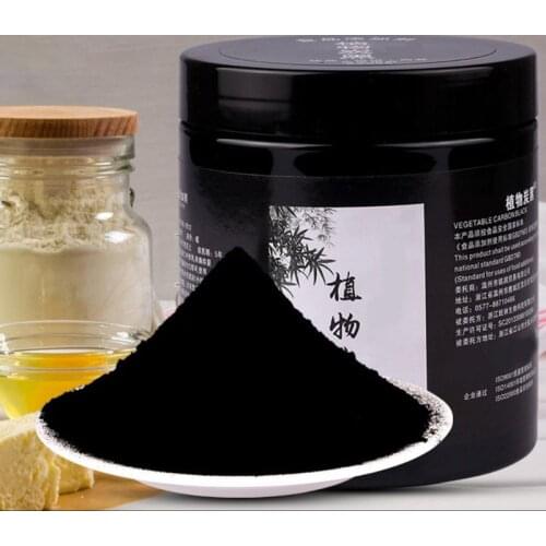 20/50g Edible Black Bamboo Charcoal Powder Cosmetic Ingredients Food Baking Sushi DIY Mask Soap Cosmetic Powder pigment