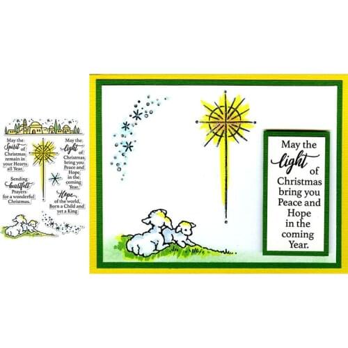 Christmas Light and Hope Clear Stamps for DIY Scrapbooking Crafts Cards Making Decor Transparent Stempels New Silicone Seal