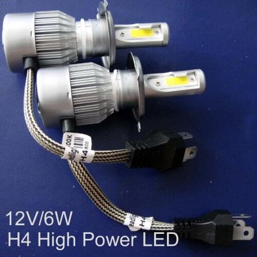 High quality 12V COB 9007 H4 H7 H8 H11 HB3 HB4 H1 Car Led Fog Lamp,Auto H3 High power Led Bulb Lamp light free shipping 2pcs/lot