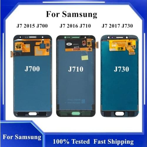 For Samsung Galaxy J7 2015 J710 2016 J7 pro 2017 J730 Display Touch Screen Digitizer Assembly Can Adjust Brightness For J730 Lcd