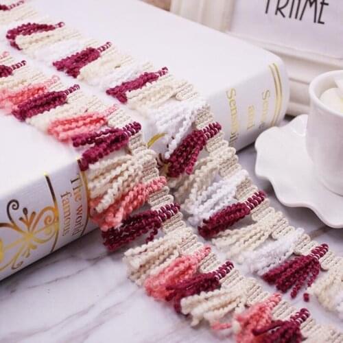 1Yards/Lot Tassels for Jewelry Diy Lace Ribbon Sewing Needlework Tassel Trim Dress Ball Fringe Fabric Curtain Clothing Accessory