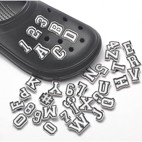 1pcs PVC Shoe Charms Croc Cartoon Shoe Accessories Alphabet Shoes Buckle Decorations DIY Letter Shoe Charm for Kid Gift