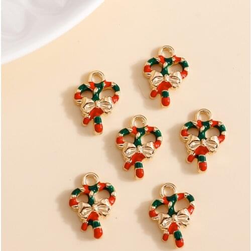 10pcs 12*17mm Enamel Scepter Charms DIY for Bracelets Pendants Earrings Making Christmas Gift Charms Jewelry Accessories