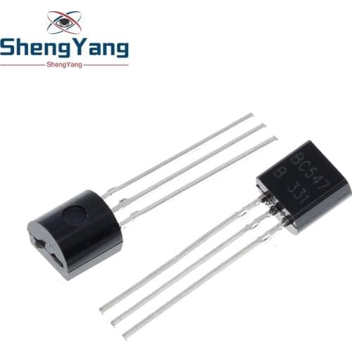 100pcs/bag BC547 TO-92 45V / 0.1A NPN transistor low power